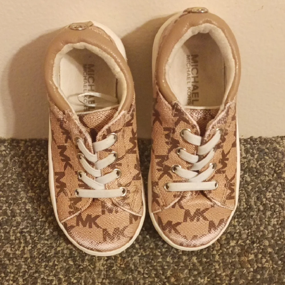 Michael Kors Kids' Brown and Tan Sneakers